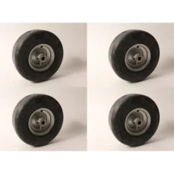 Fashion 4PK Caster Wheel Assembly 605113 For Hustler & Raptor Mowers 11x4.00x5 Flat Free - Explore Premium Parts & Accessories for All Motor Vehicle Models Rotary Parts & Accessories