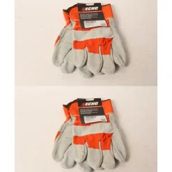 Best 2 PK Echo 103942074 Large Heavy Duty Work Gloves Leather Palm & Fingers - Explore Premium Parts & Accessories for All Motor Vehicle Models Echo OEM Parts & Accessories