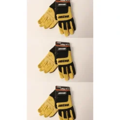 Flash Sale 3 PK Echo Vibration-Reducing Landscape Gloves Medium Leather Foam Pad Palm - Explore Premium Parts & Accessories for All Motor Vehicle Models Echo OEM Parts & Accessories