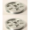 Best 2 PK Flat Idler Pulley Fits Grasshopper 393250 6-3/4" OD 1/2" ID 1-1/8" Width - Explore Premium Parts & Accessories for All Motor Vehicle Models Rotary Parts & Accessories