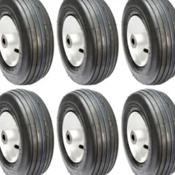 Flash Sale 6 PK Front Pneumatic Caster Wheel ASM 11x4.00x5 Rib Tread For Toro 130-0736 - Explore Premium Parts & Accessories for All Motor Vehicle Models Rotary Parts & Accessories