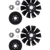 Best 2 PK Genuine Exmark 135-7346 Fan & Pulley Kit Phazer 116-1207 116-0172 109-3542 - Explore Premium Parts & Accessories for All Motor Vehicle Models Exmark OEM Parts & Accessories