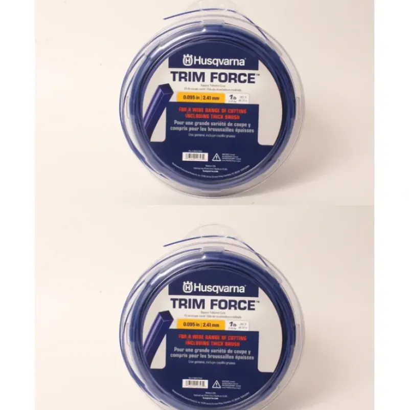 Store 2 PK Husqvarna 529337502 Trim Force Square Trimmer Line 280ft Spool .095" - Explore Premium Parts & Accessories for All Motor Vehicle Models Husqvarna Parts Genuine OEM