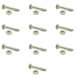 Rotary Parts & Accessories|10 Pk Shear Pin & Nut For Ariens 51001500 John Deere AM136890 Snapper 7091550YP - Explore Premium Parts & Accessories for All Motor Vehicle Models