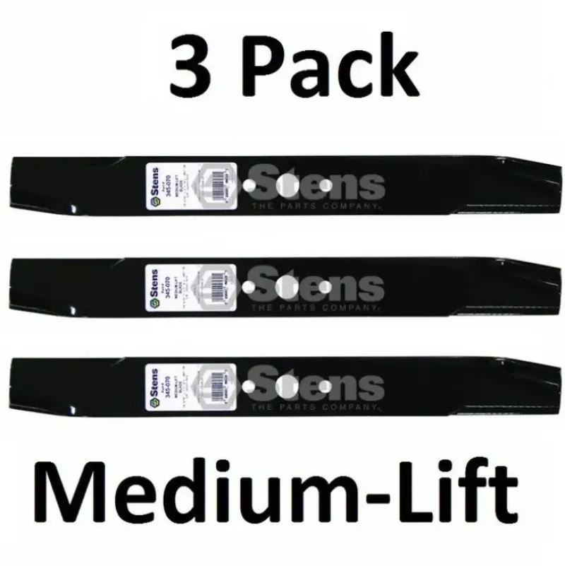 New 3 Pk Stens 345-070 Medium-Lift Blade Fits Snapper 1708229A 1726453BZ 1726453BZYP - Explore Premium Parts & Accessories for All Motor Vehicle Models Stens Parts & Accessories