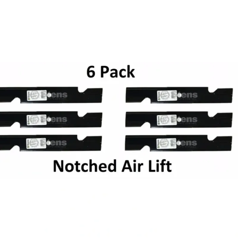 Store 6 Pk Stens 335-168 Notch Air Lift Blade For Exmark 103-6581 103-6583-S 105-6738 - Explore Premium Parts & Accessories for All Motor Vehicle Models Stens Parts & Accessories