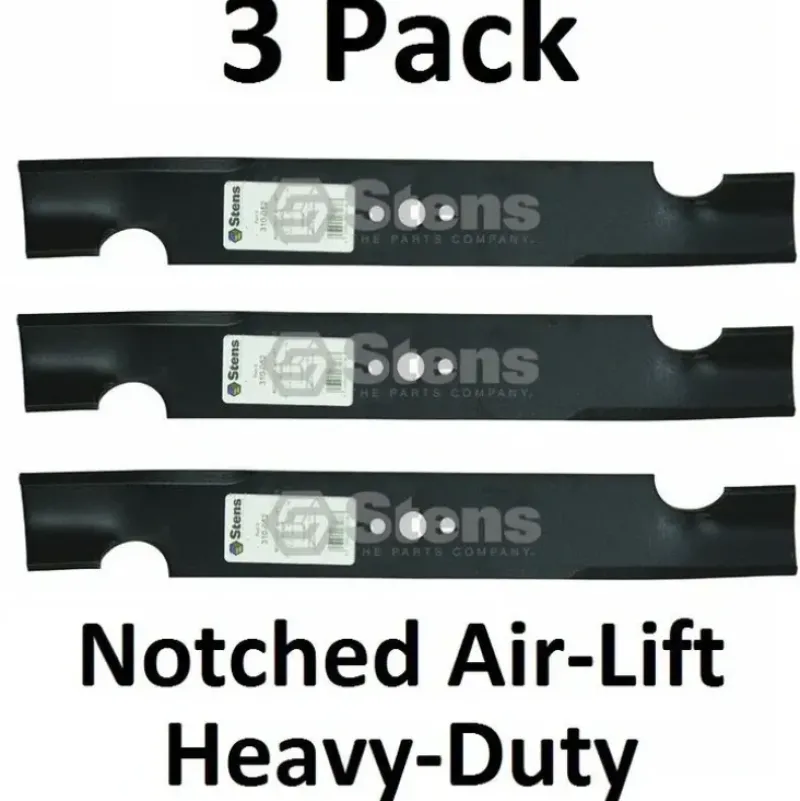 Shop 3 Pk Stens 310-052 Notched Air-Lift Blade For Bobcat 112111-02 32022A 2722543-02 - Explore Premium Parts & Accessories for All Motor Vehicle Models Stens Parts & Accessories