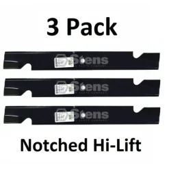 Sale 3 Pk Stens 355-117 Notched Hi-Lift Blade For Exmark 103-2531-S 1-643006 1-643097 - Explore Premium Parts & Accessories for All Motor Vehicle Models Stens Parts & Accessories