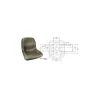Rotary 13344 High Back Seat 18" Black - Explore Premium Parts & Accessories for All Motor Vehicle Models< Rotary Parts & Accessories