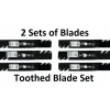 Outlet 2 Sets of Stens 302-432 & 302-428 Toothed Blade for Toro 112-0302 112-0304 46" - Explore Premium Parts & Accessories for All Motor Vehicle Models Stens Parts & Accessories
