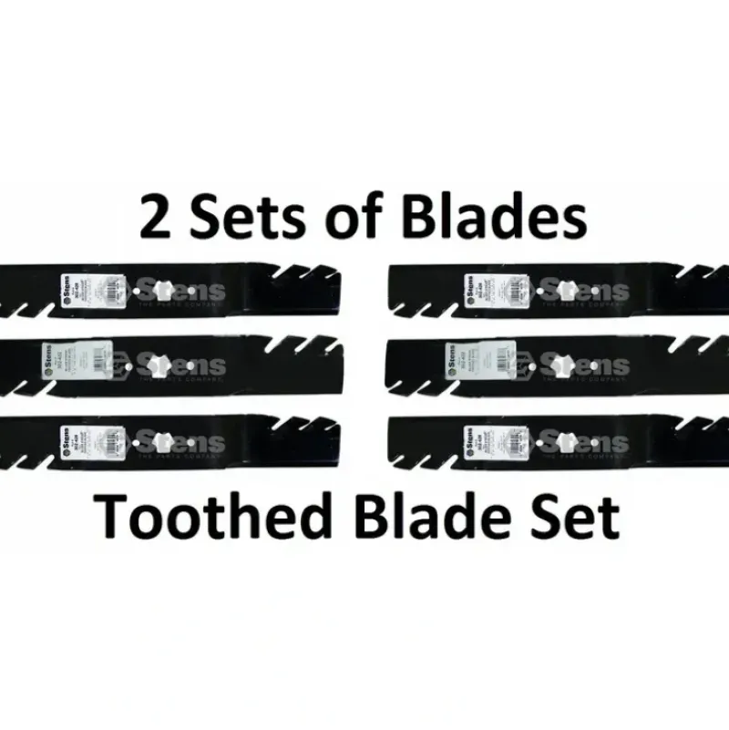 Outlet 2 Sets of Stens 302-432 & 302-428 Toothed Blade for Toro 112-0302 112-0304 46" - Explore Premium Parts & Accessories for All Motor Vehicle Models Stens Parts & Accessories