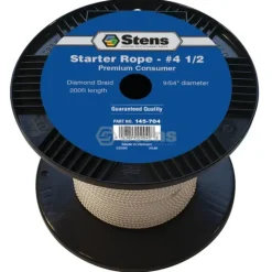 Stens Parts & Accessories|Stens 145-704 Diamond Braid Starter Rope 200' Spool Size 4-1/2 Dia 9/64" - Explore Premium Parts & Accessories for All Motor Vehicle Models