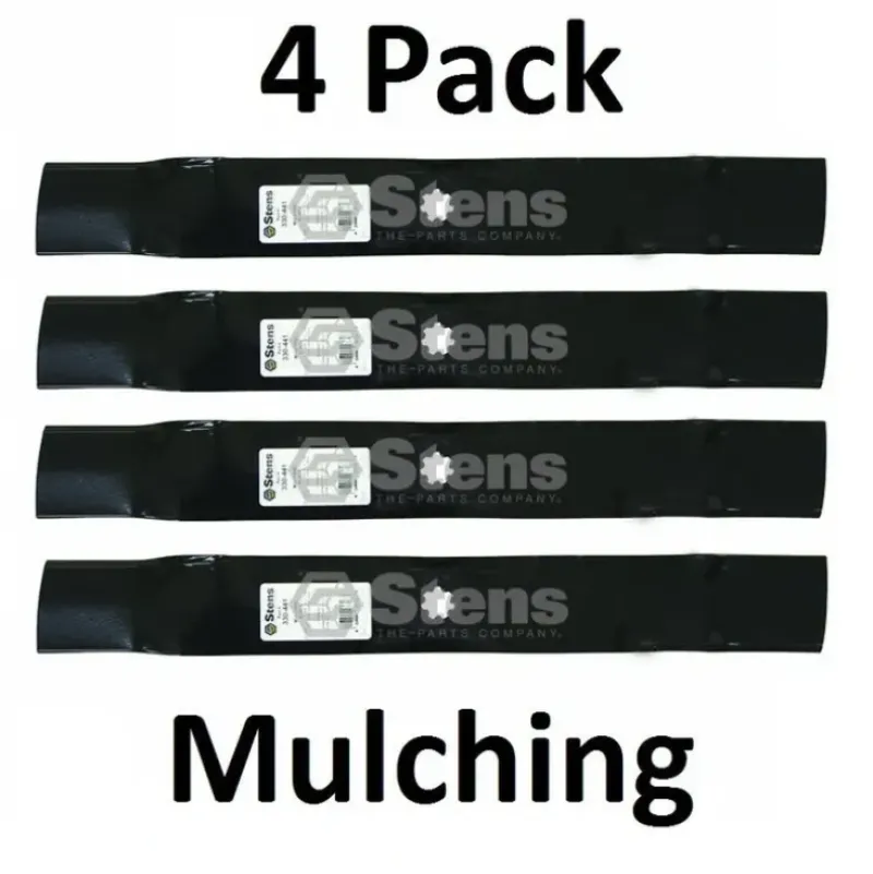 Outlet 4 Stens 330-441 Mulching Blades For John Deere AM137333 AM141033 GX22151 GY20850 - Explore Premium Parts & Accessories for All Motor Vehicle Models Stens Parts & Accessories