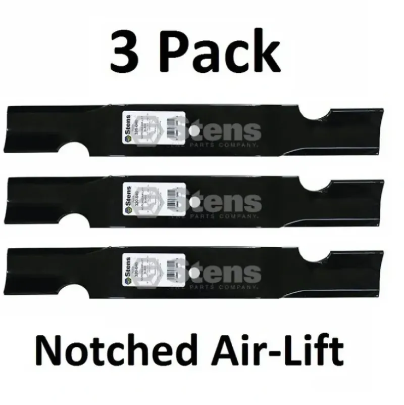 New 3 Stens 320-040 Notched Air-Lift Blade Fits Grasshopper 320239 Woods 70104 70117 - Explore Premium Parts & Accessories for All Motor Vehicle Models Stens Parts & Accessories