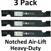 Sale 3 Stens 310-052 Notched Air-Lift Blades Fits Snapper 7075751BZYP 7-7344 1-7037 - Explore Premium Parts & Accessories for All Motor Vehicle Models Stens Parts & Accessories
