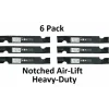 Sale 6 Stens 310-052 Notched Air-Lift Blades Fits Exmark 103-6584-S 103-6582-S 633484 - Explore Premium Parts & Accessories for All Motor Vehicle Models Stens Parts & Accessories