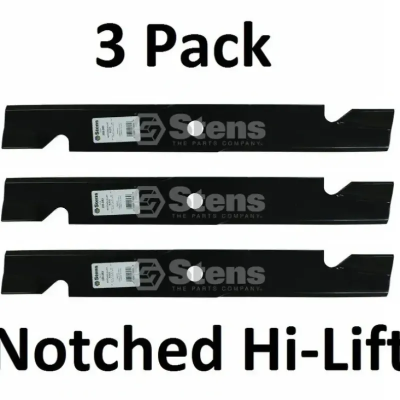 Fashion 3 Stens 355-283 Notched Hi-Lift Blades For Exmark 103-6394 103-6384 103-6404-S - Explore Premium Parts & Accessories for All Motor Vehicle Models Stens Parts & Accessories