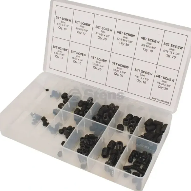 Stens Parts & Accessories|Stens 415-323 Set Screw Kit 190 Piece Kit - Explore Premium Parts & Accessories for All Motor Vehicle Models